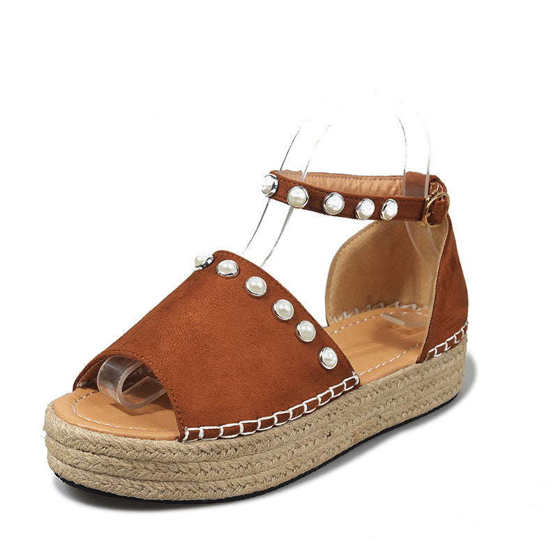 Zomersandalen Met Kleine Hak