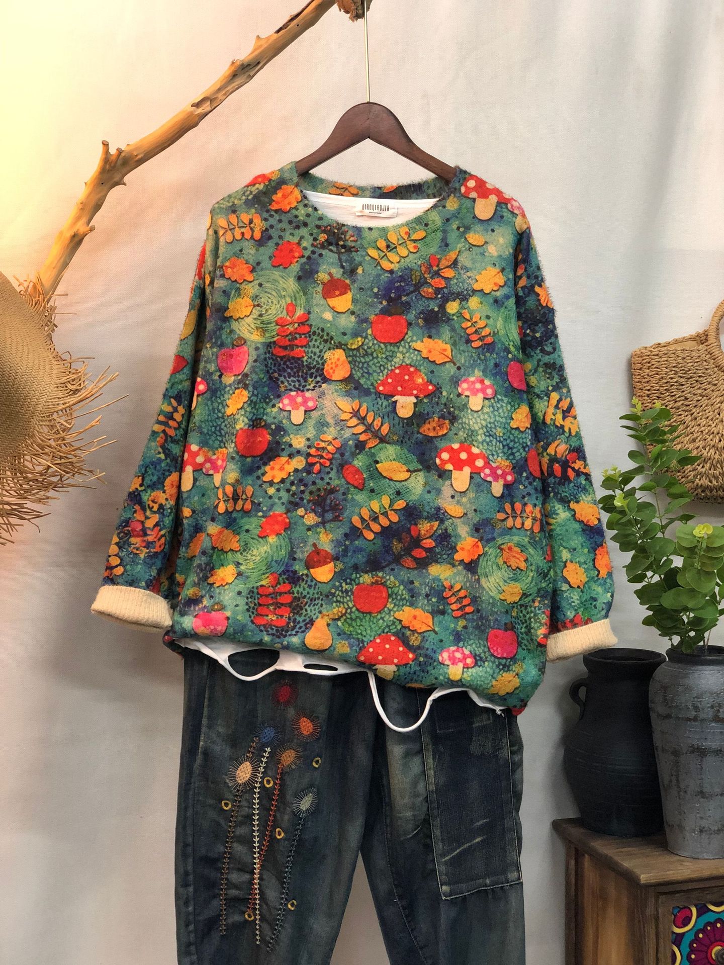 New Women's Loose-fitting Round-neck Sweater For Outerwear