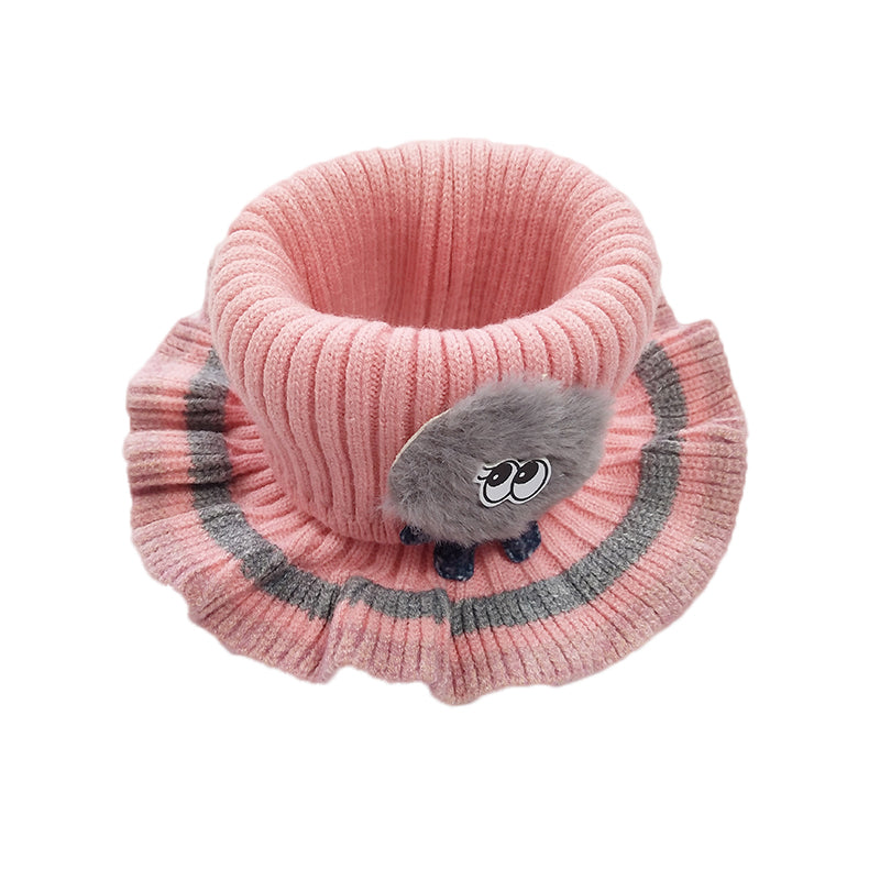 Winter wool knitting baby neck wrap