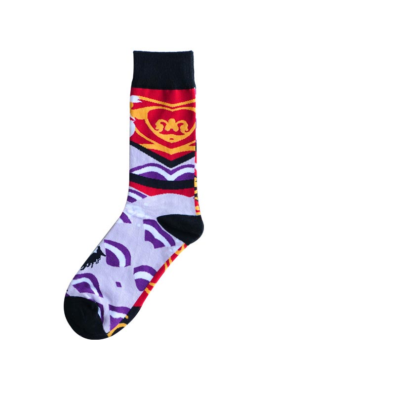 Dragon Phoenix Crane Pattern Fashion Socks