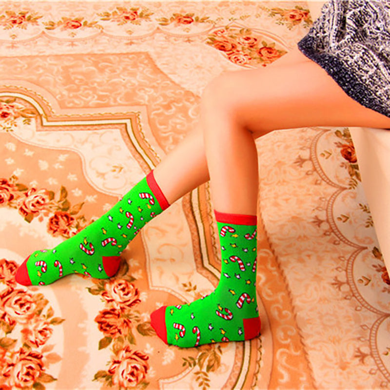 Christmas Men's And Women's Mid-calf Socks