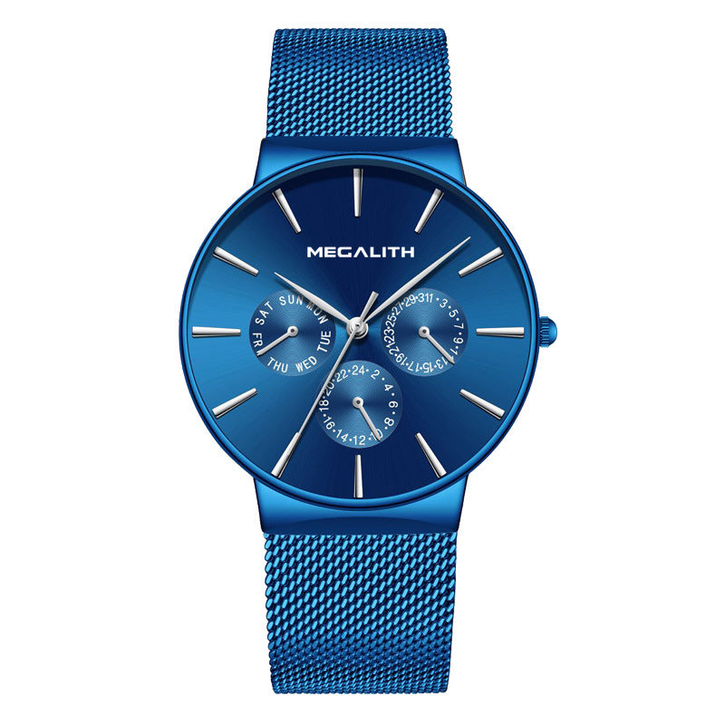 Waterproof quartz men's watch