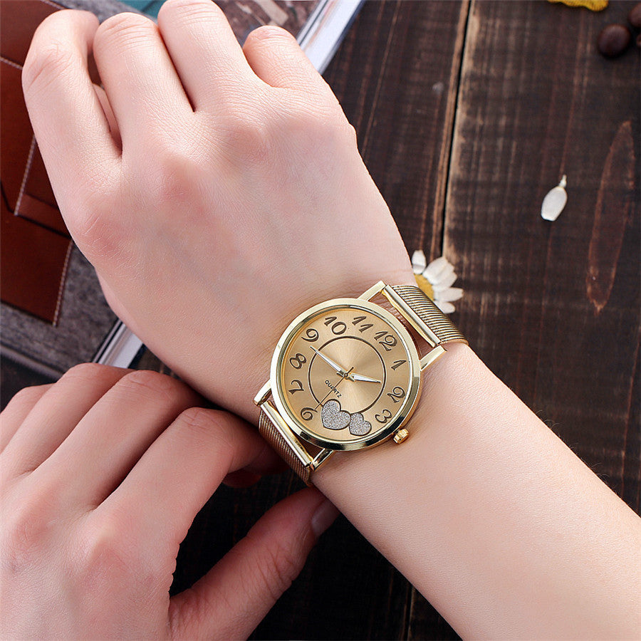 SilverGalaxy - Luxus-Frauenuhr mit Diamanten-Look