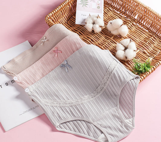 High waisted underwear pure cotton pants