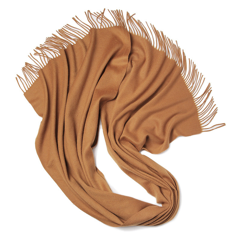 Wool solid color scarf
