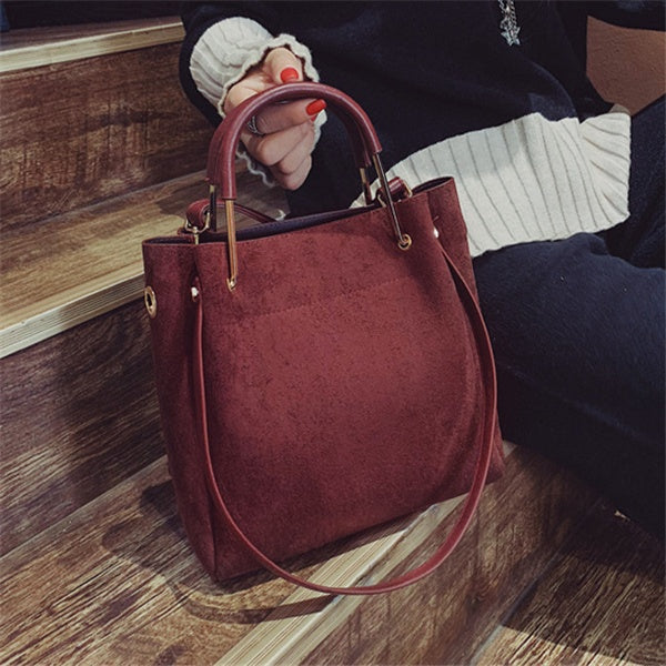 Matteret vintage taske