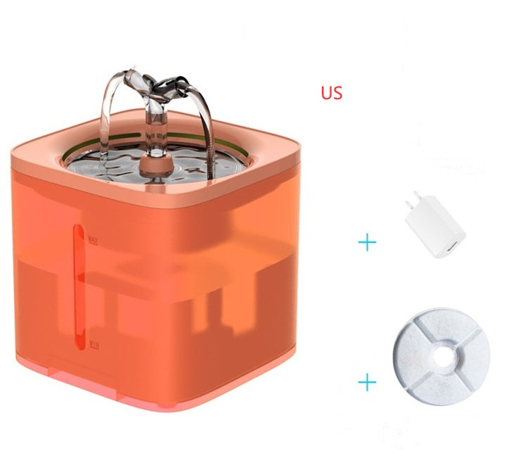 Automatic drinking fountain for cats and dogs