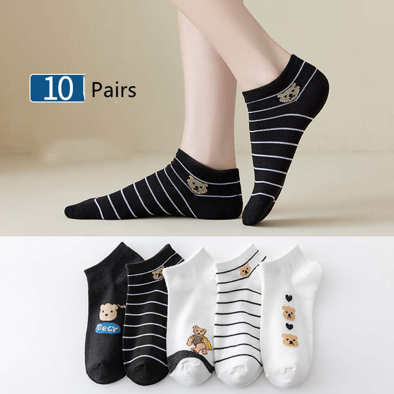 Socks Female Japanese Cartoon Shallow Mouth Casual Socks