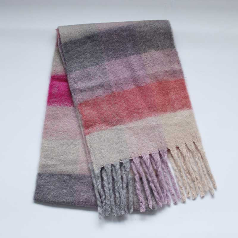 Imitation cashmere thick tassel warm scarf