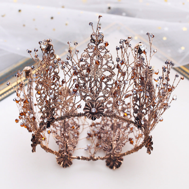 Brude guldkrone diadem barok rund krone