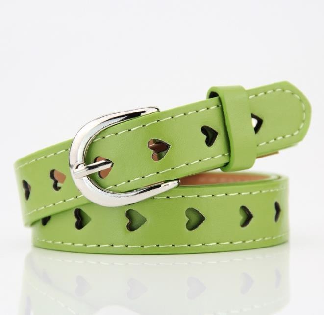 Peach Heart Thin Belt