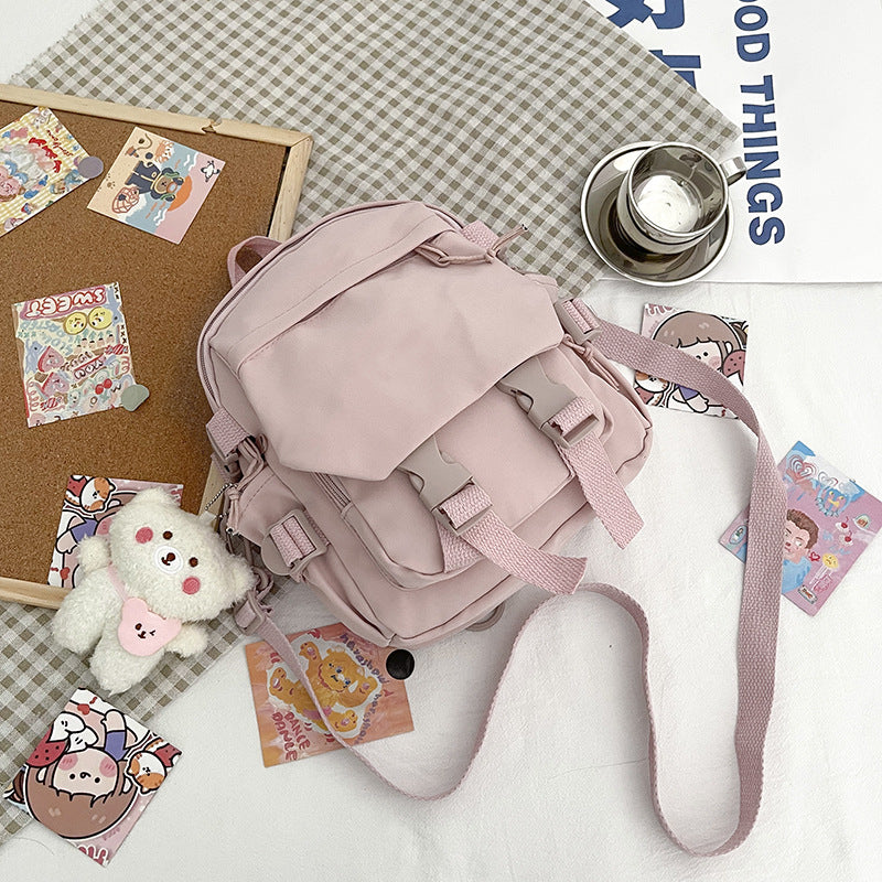 Korean Versatile Nylon Oxford Fabric Literature Backpack