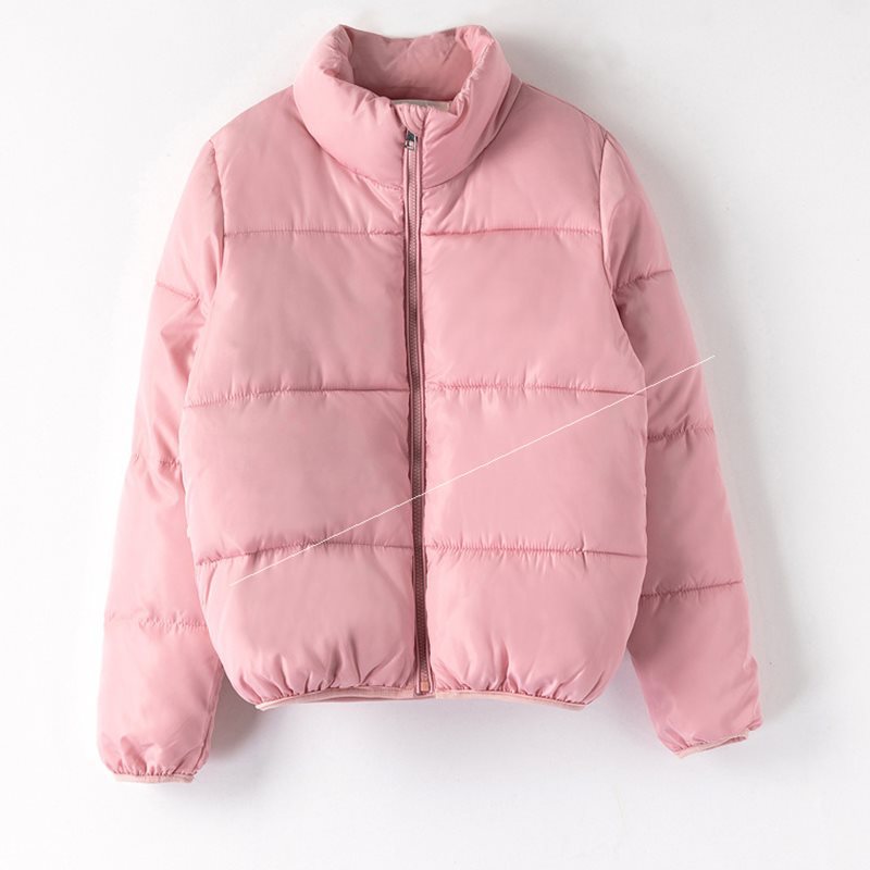 Veste courte matelassée en coton d'hiver