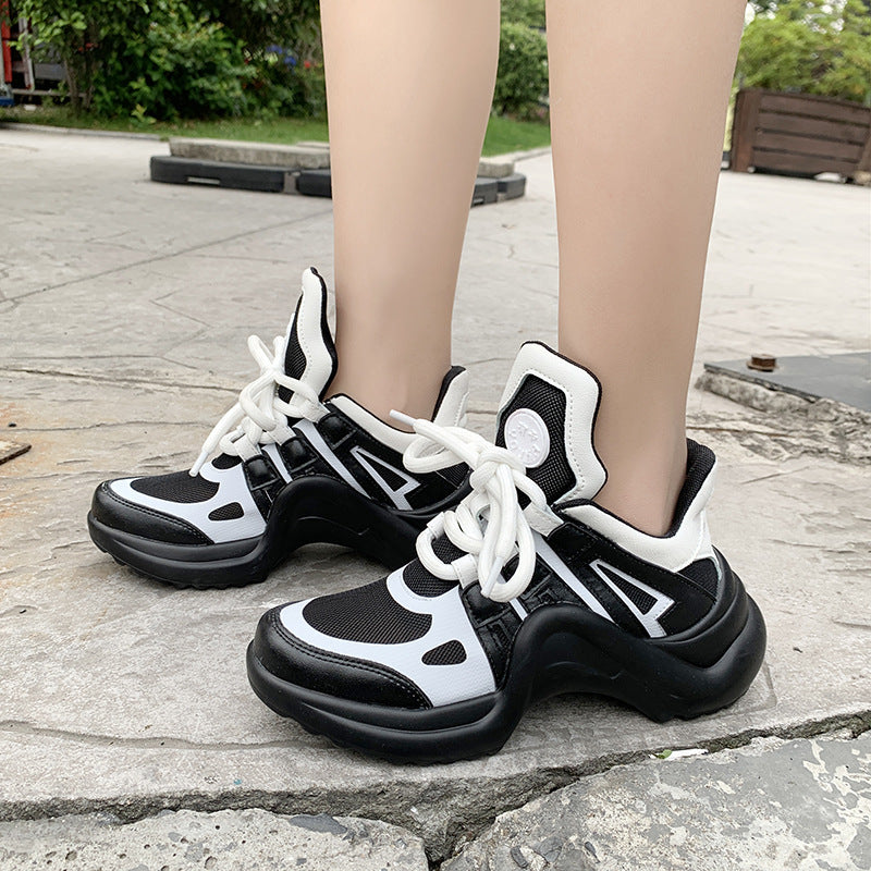 Transparent film jelly daddy shoes
