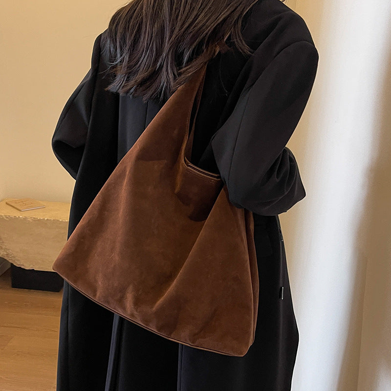 Frosted Vintage Bag Women's Hand Shoulder Texture