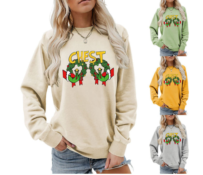 Women's Printed Long Sleeved Hoodie