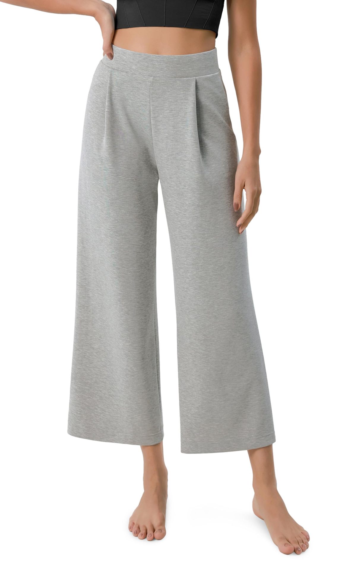 High Elastic Waist With Pocket Comfortable Casual Pants For Women