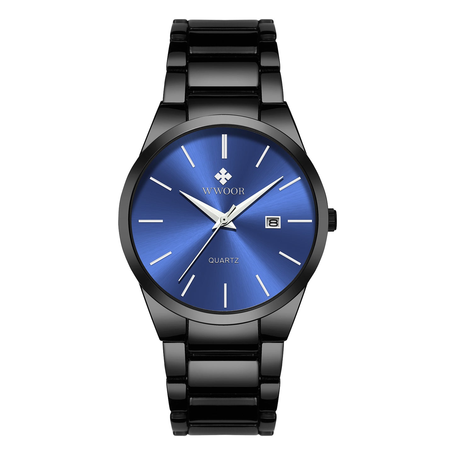 Men's steel band quartz watch