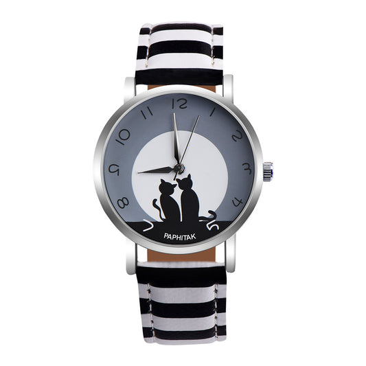 Quartz couple watch