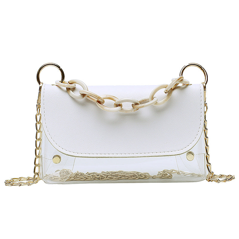 Transparent net red messenger bag