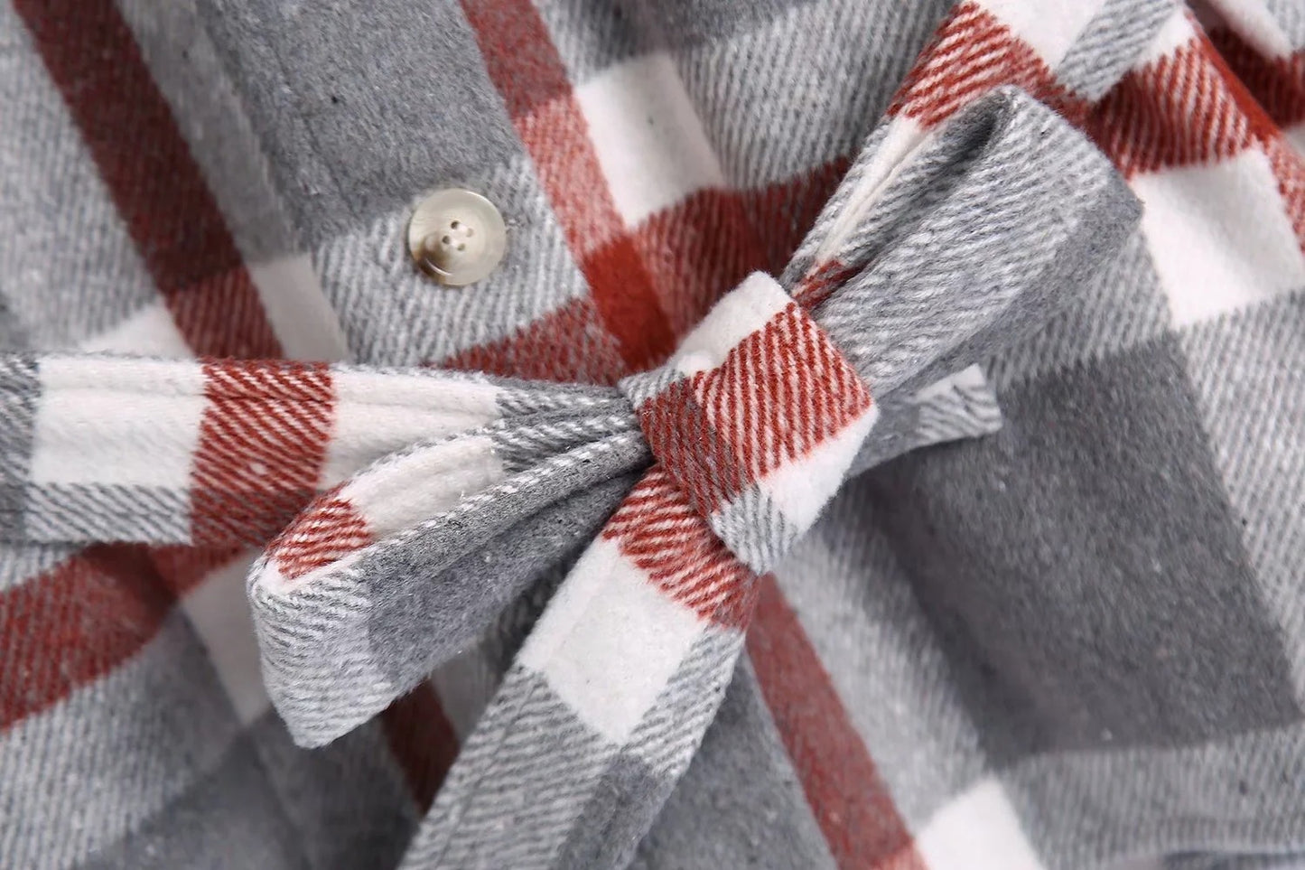 Urban Casual Simple Style Large Plaid Woolen Shirt