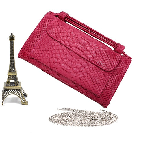 New snake pattern clutch bag handbag chain shoulder Messenger bag wallet ladies long section