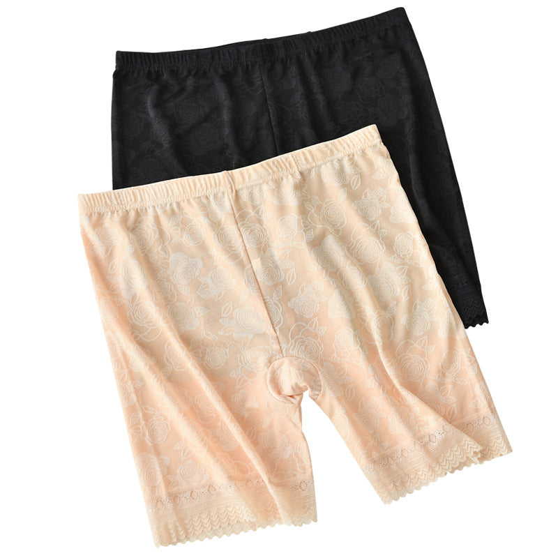 Lace embroidery anti-glare safety pants