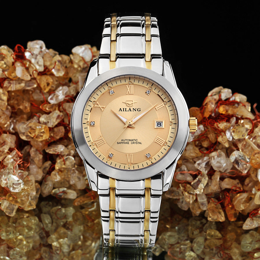 Men's Business Casual Stainless Steel Mechanical Watch