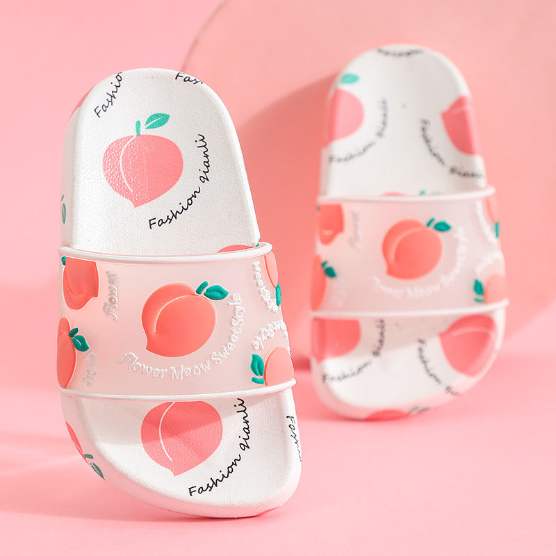 Cartoon non-slip fruit parent-child sandals
