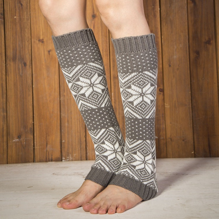 Wool knitted shoe cover