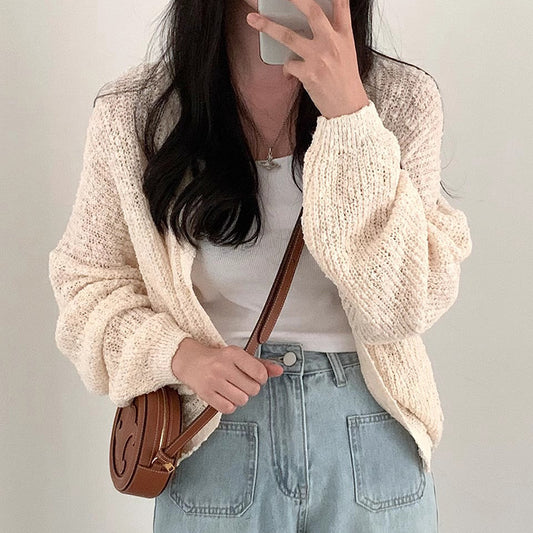 Women's Fashion Long Sleeve Knitted Cardigan