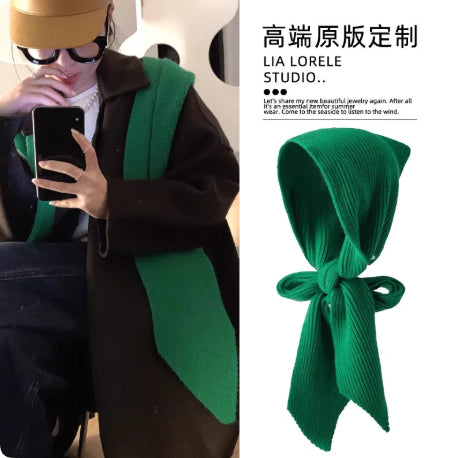 Women's Winter Hooded Scarf neck Warmer In Solid Color