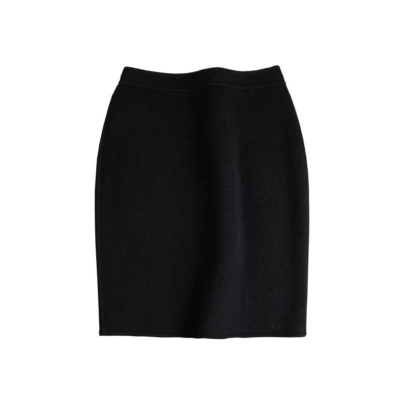 Women's Small High Waist Sheath Plush Skirt High-end