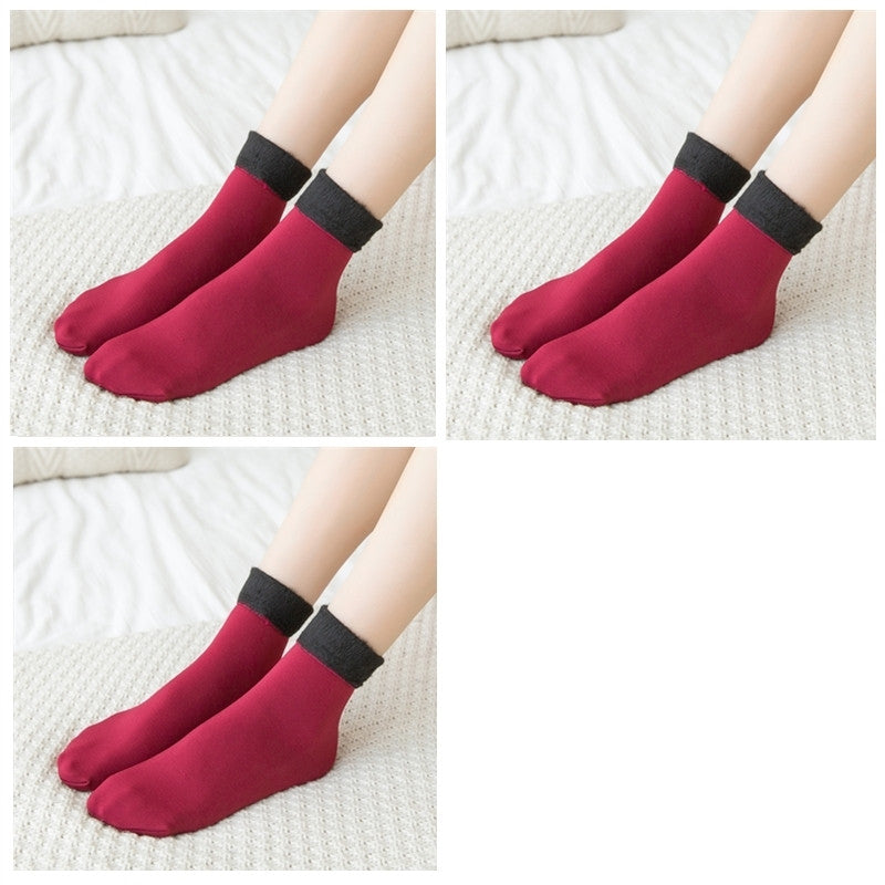 Plus Fleece Socks To Keep Warm Snow Women In Autumn And Winter