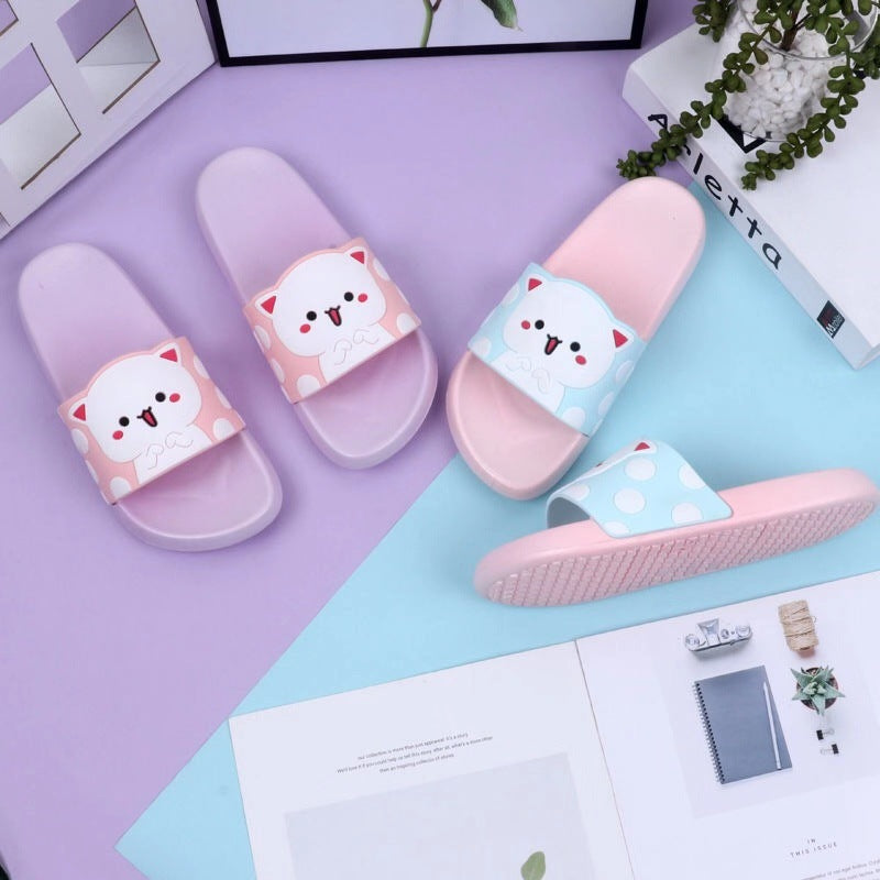 Cat student slippers