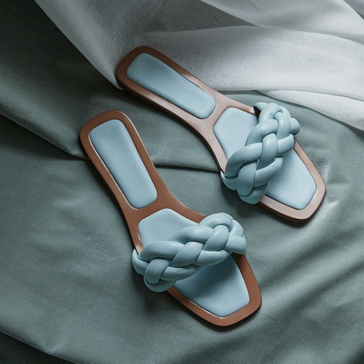 Women's Ribbon Sandals woven slippers sandals