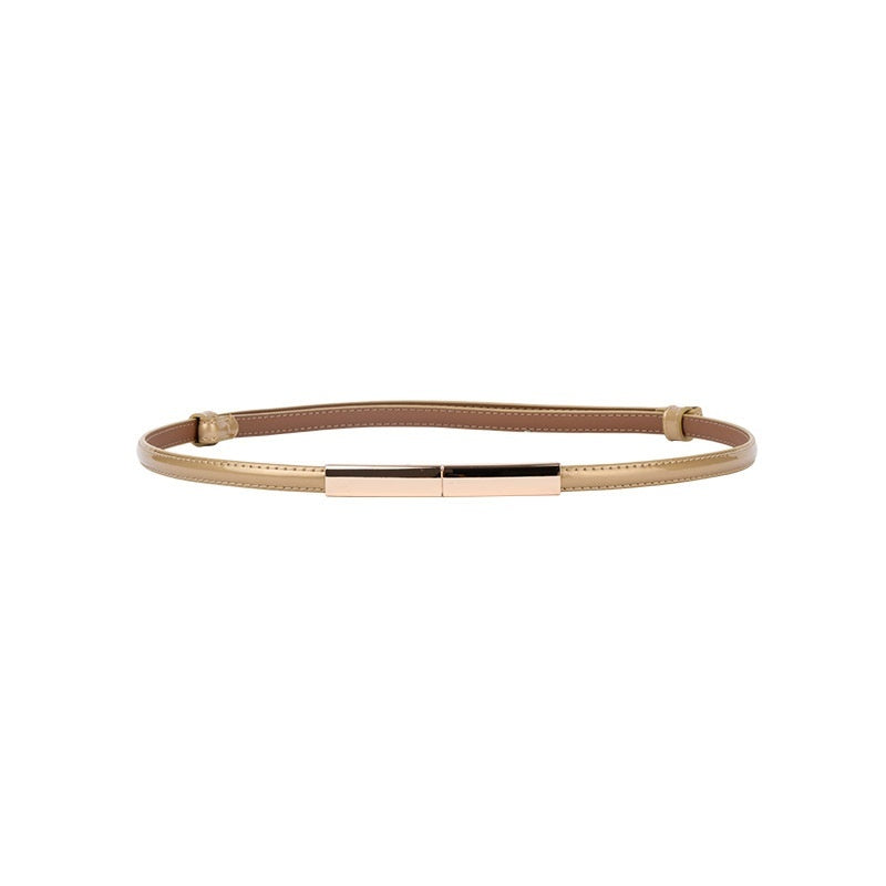 Women's Belt Fashion A Pair Of Buckles Fine Ladies