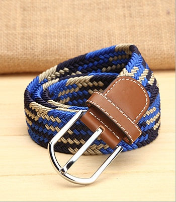 Elastic woven elastic men's belt