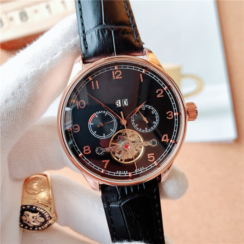 Belt mechanical men's watch