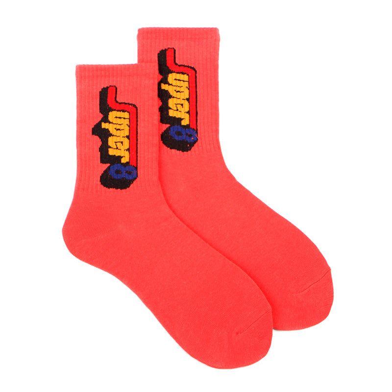 Street Men's Hip-hop Basketball Socks College Style