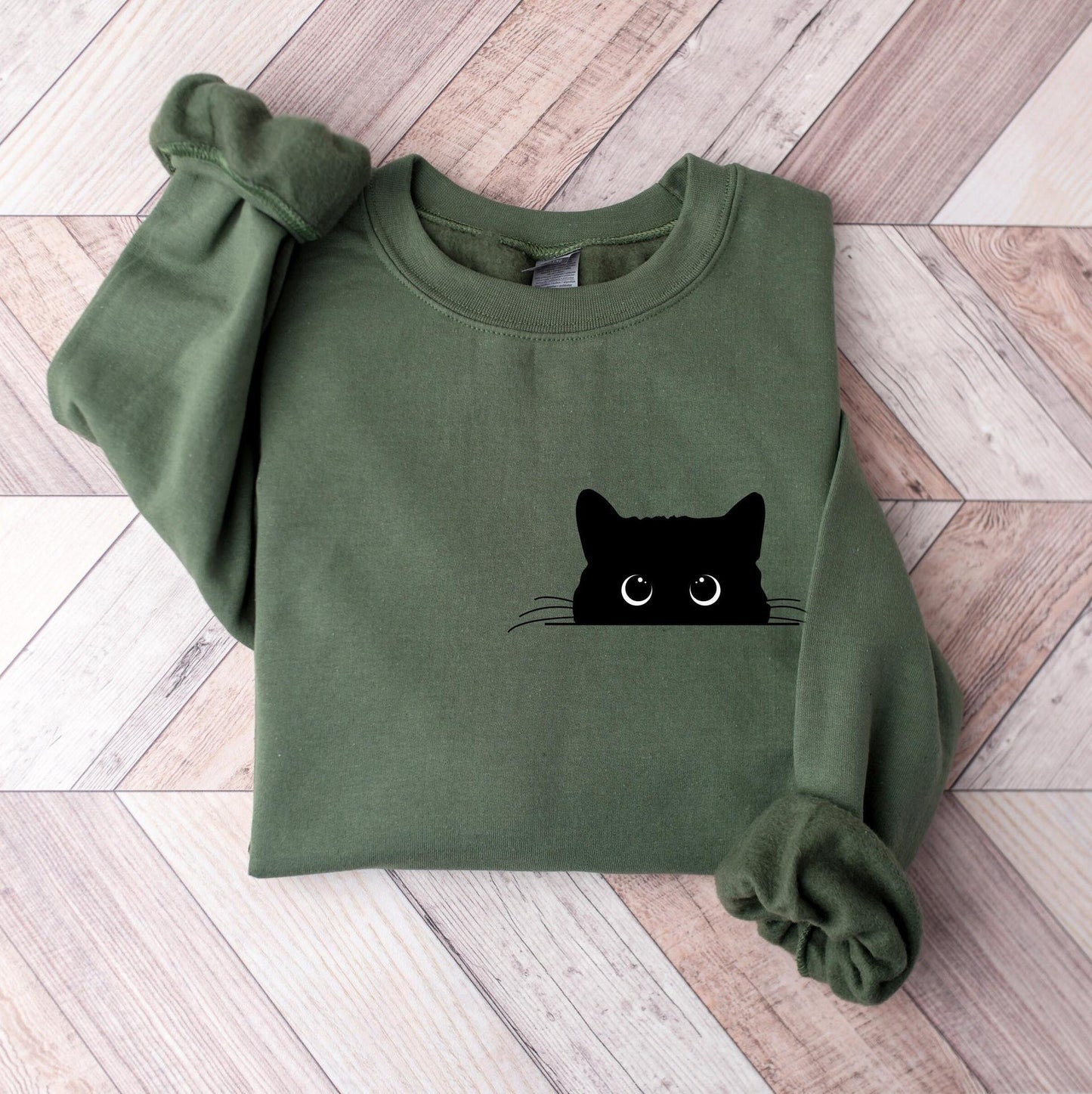 Women's Retro Casual Printed Crew Neck Sweatshirt