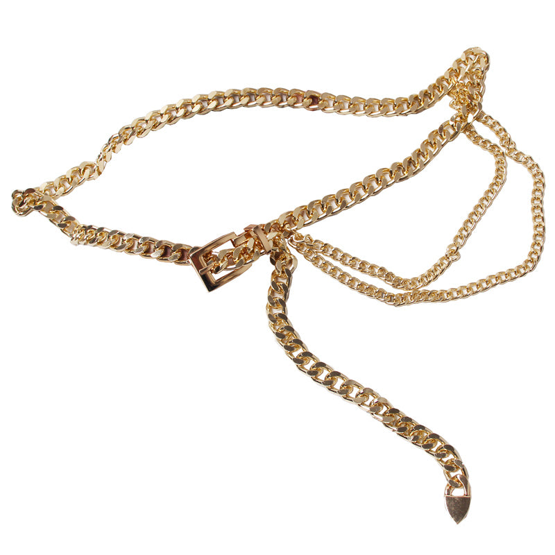 Metal chain belt