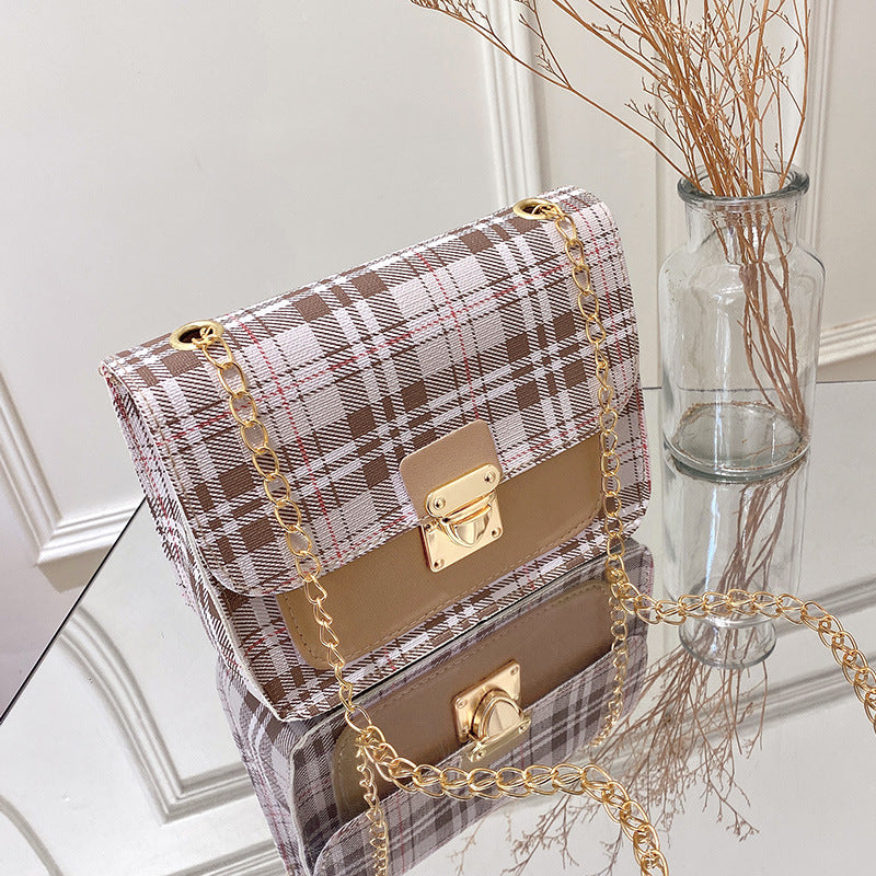 Mobiltelefon Crossbody Taske i Kontrastfarver med Mode og Personlighed