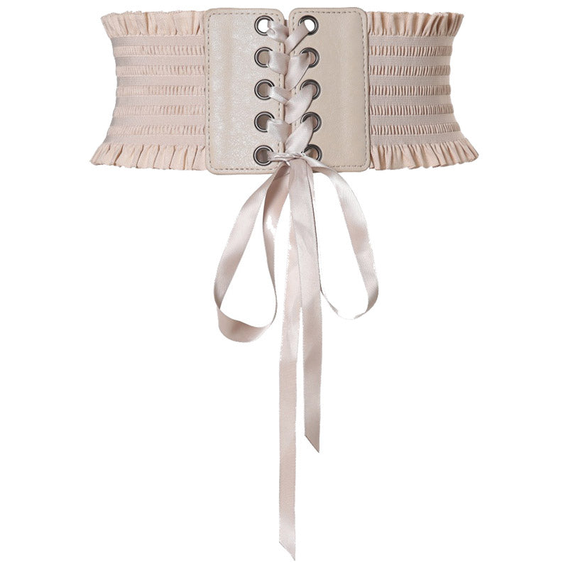 Women's retro lace girdle