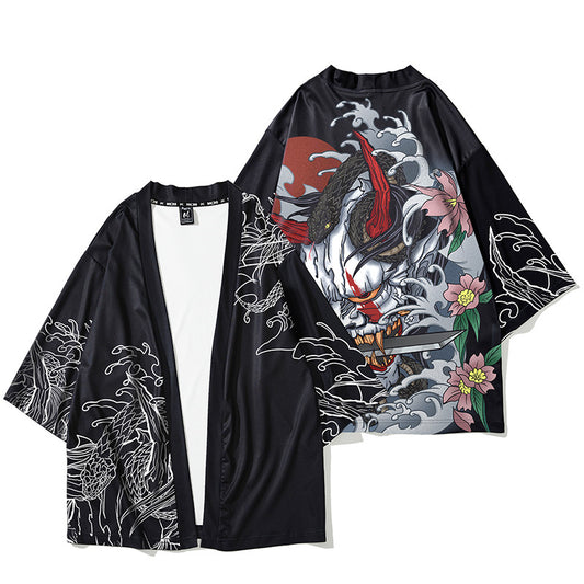 Men's hand-painted cardigan