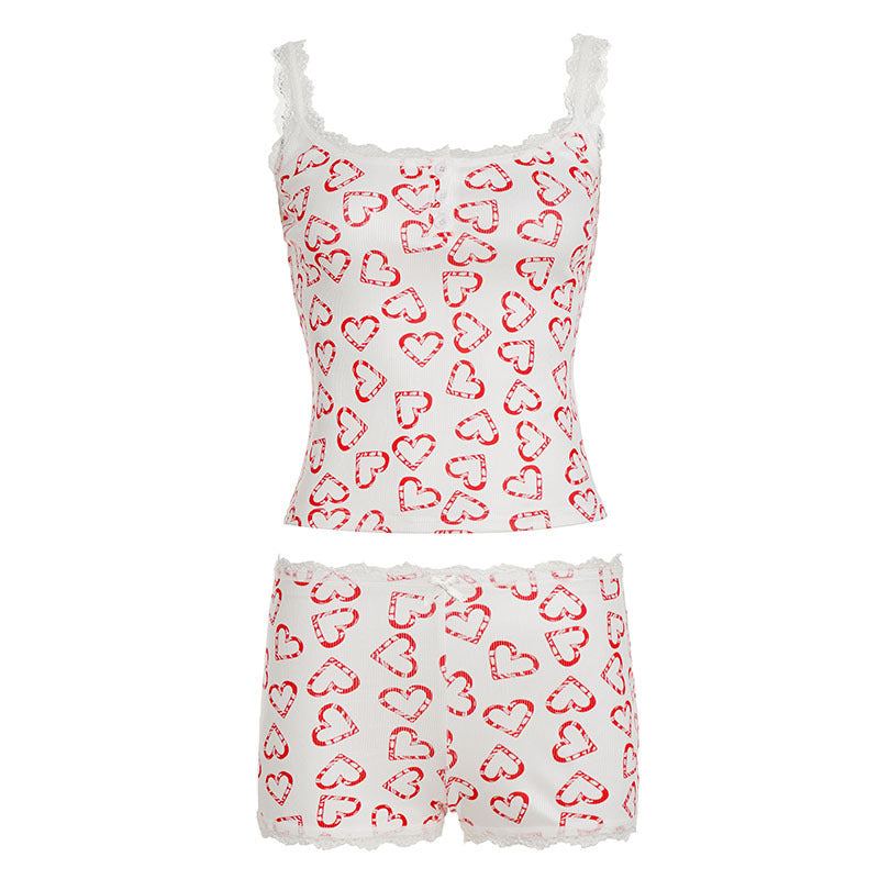 Suspender Shorts Casual Suit Women's Pajamas