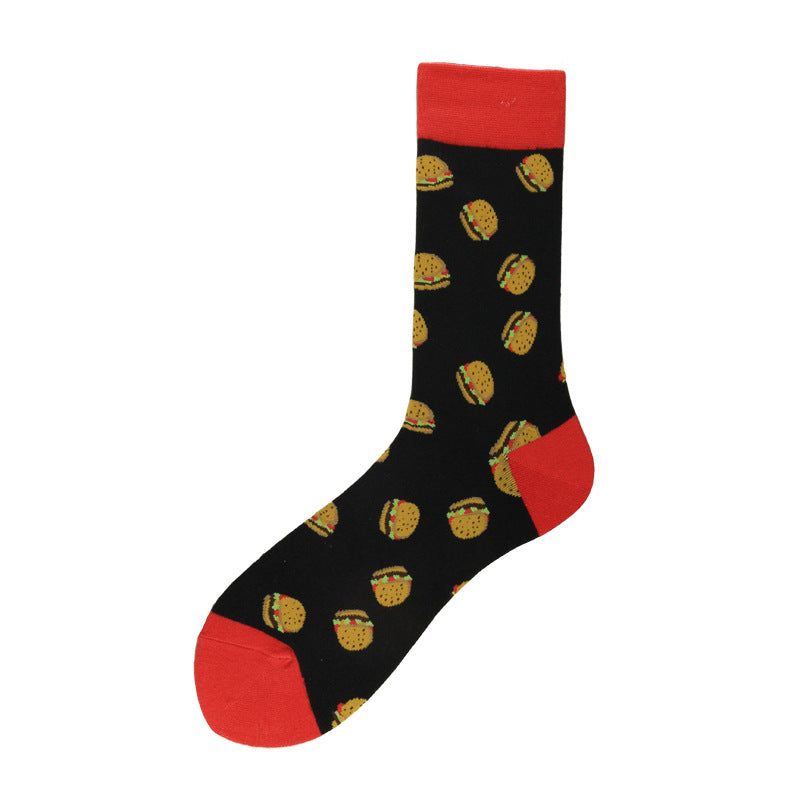 Creative and Versatile Food Cotton Tube Socks