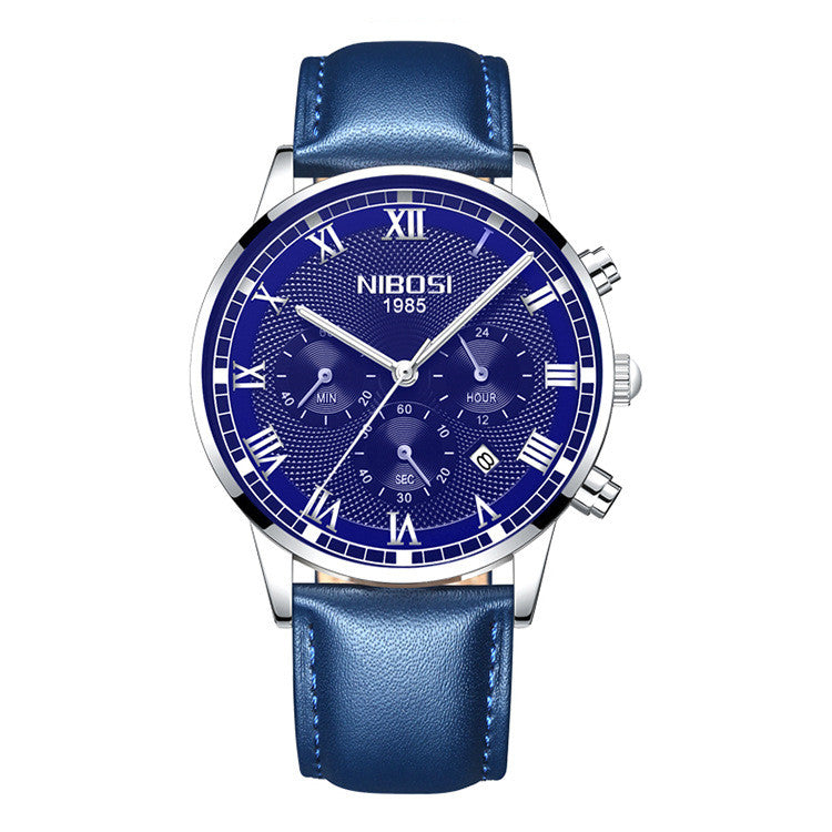 Multi Function Waterproof Steel Band Watch
