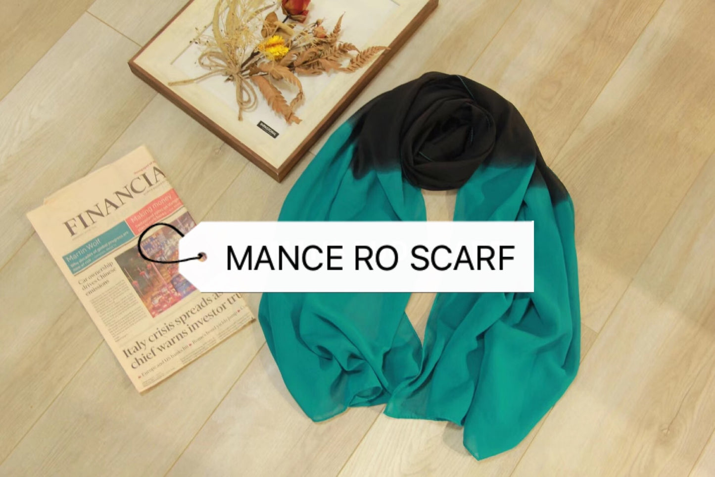 Pearl dyed Chiffon Scarf