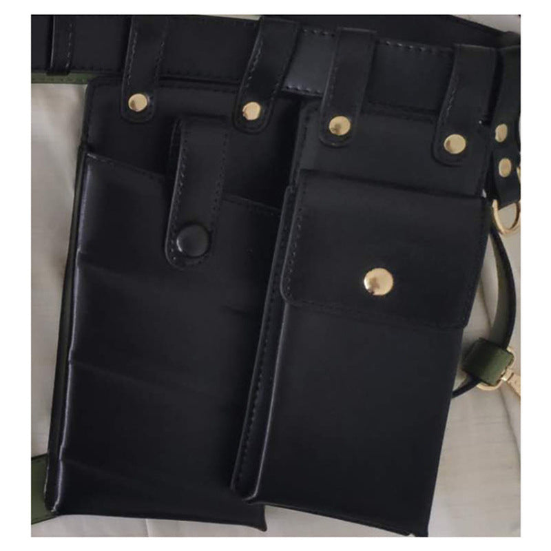 Motorcycle literary trendy cool ladies belt bag